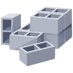 Concrete Foundation Icon Graphic